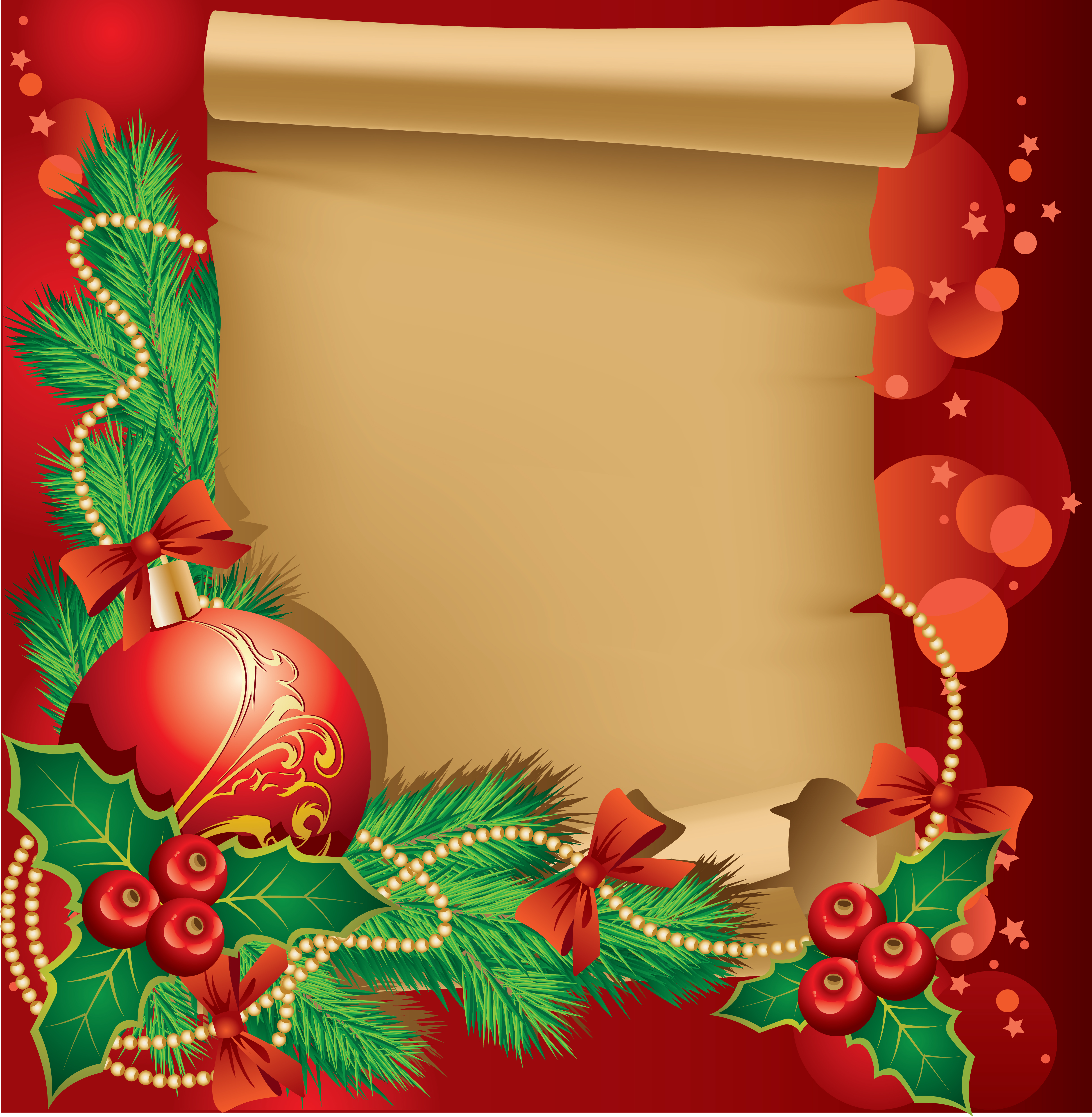 Printable Free Christmas Clip Art Borders / Christmas happy holiday set