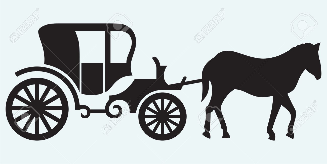 clipart horse drawn carriage - photo #38
