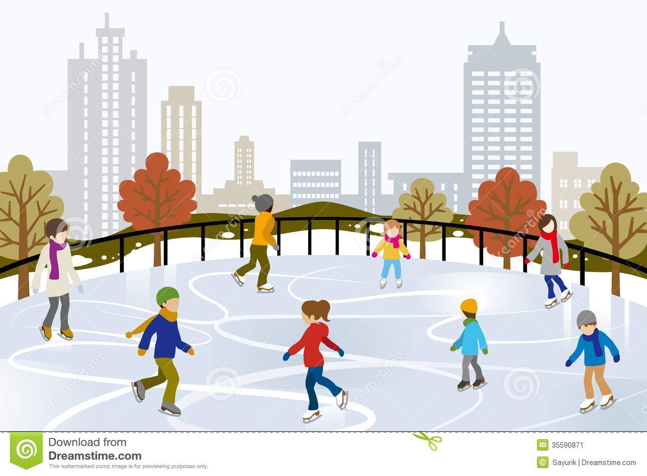 Ice rink clipart - Clipground