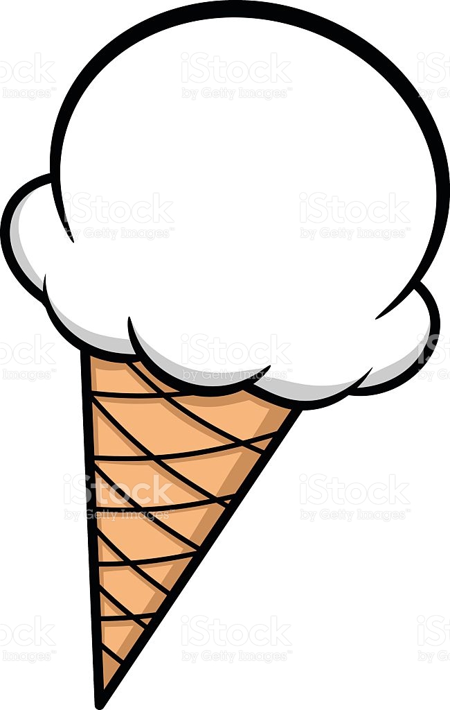 vanilla ice cream cone clipart - photo #36