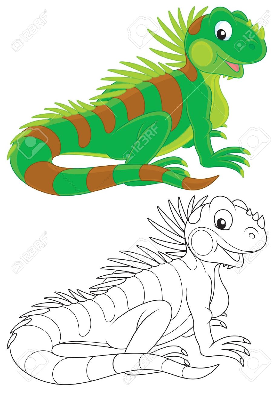 iguana illustrations clipart - photo #22