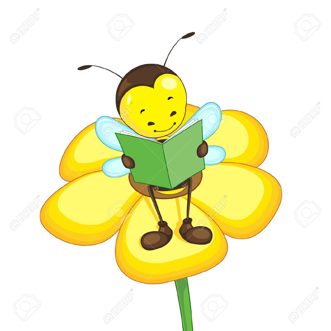 free clipart bees and flowers - photo #14