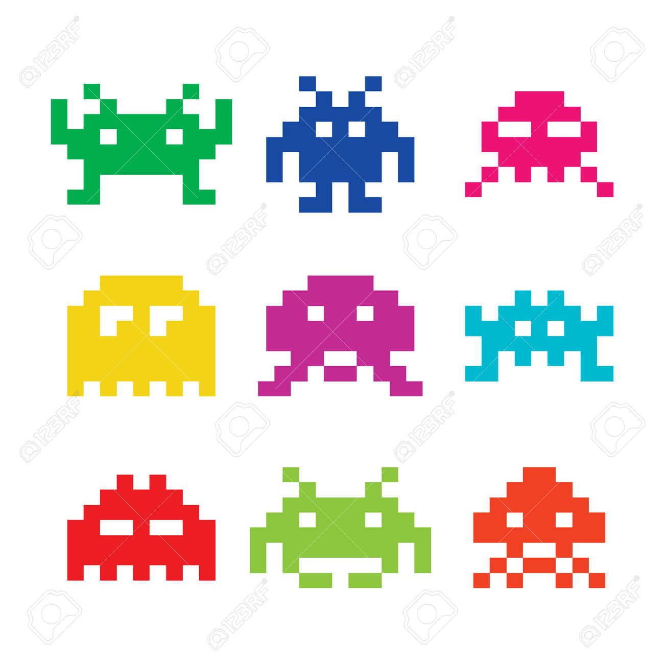 Invaders clipart - Clipground