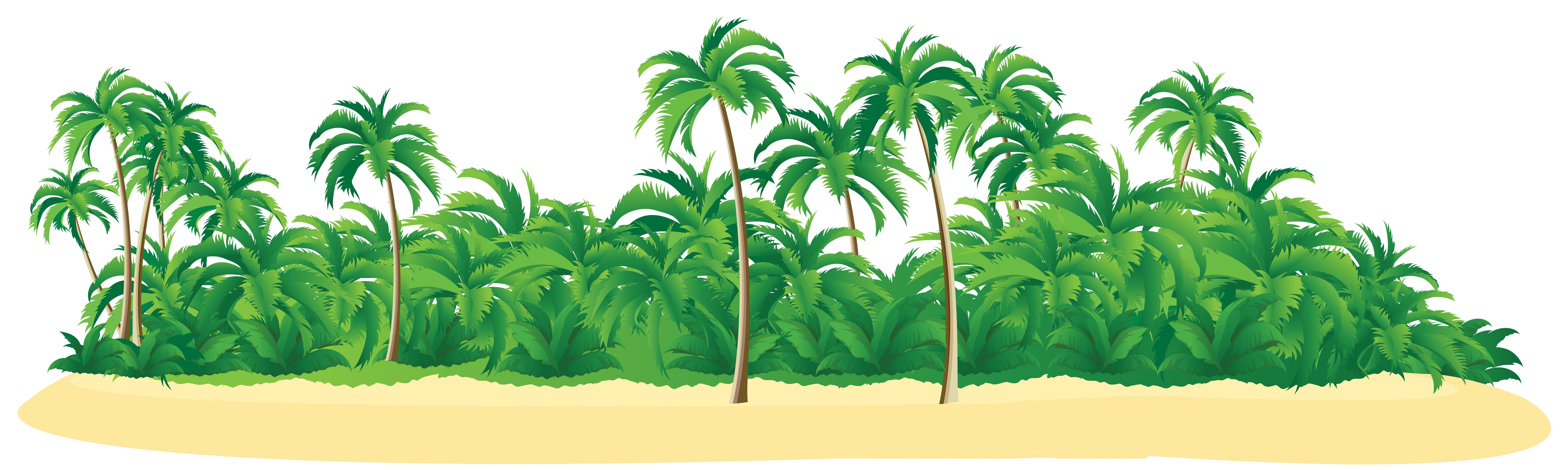 island with palm trees clipart - Clipground