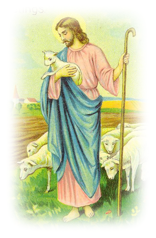 jesus with sheep clipart - Clipground