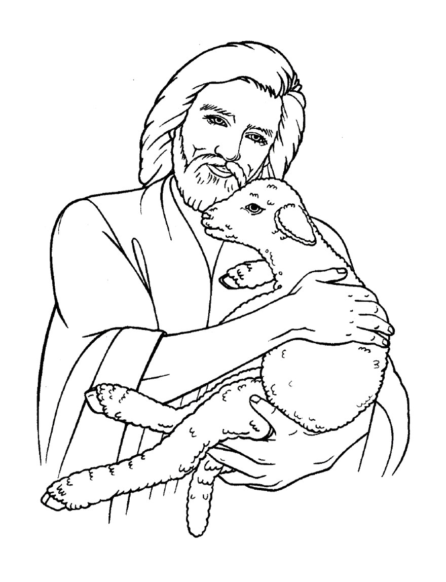 clip art jesus holding a lamb - photo #39