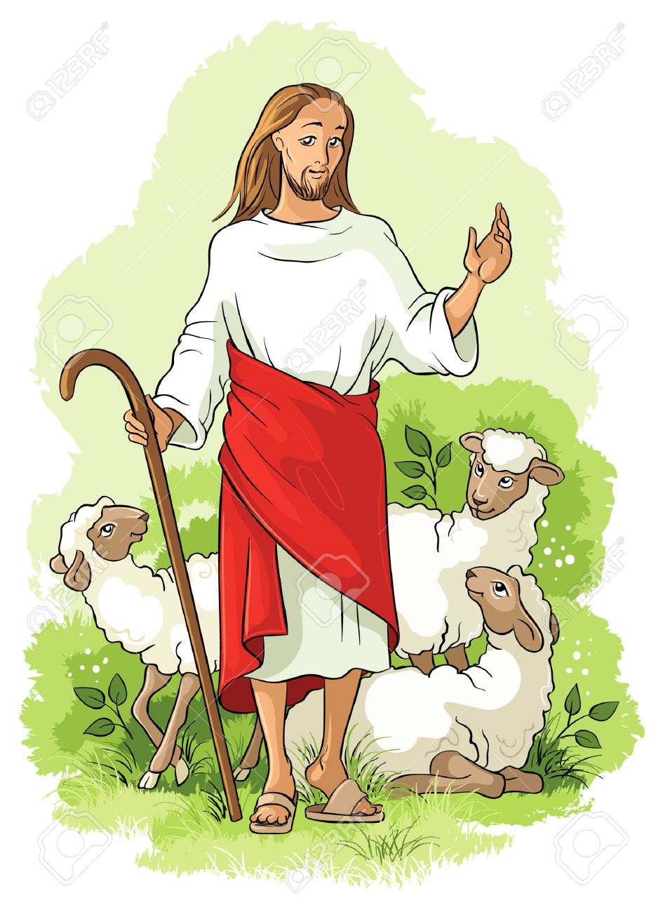 clip art jesus holding a lamb - photo #31