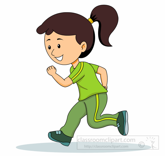 clipart girl running - photo #37