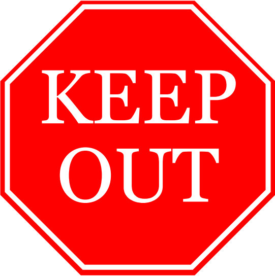 Keep Out Clipart Clipground