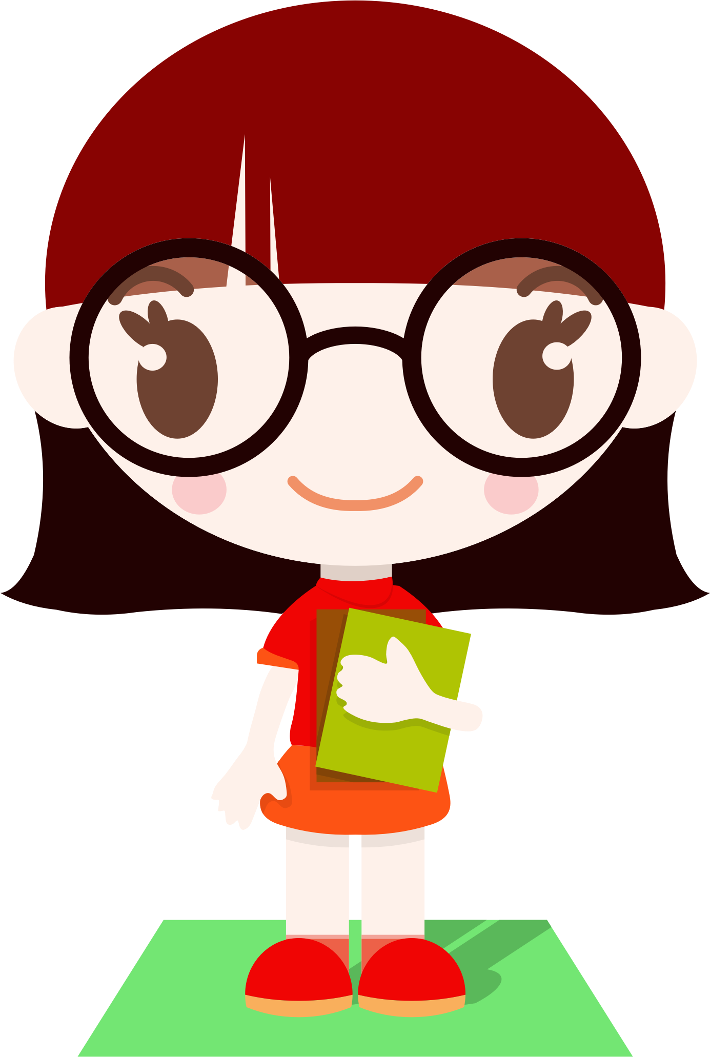 kid with glasses clipart - Clipground