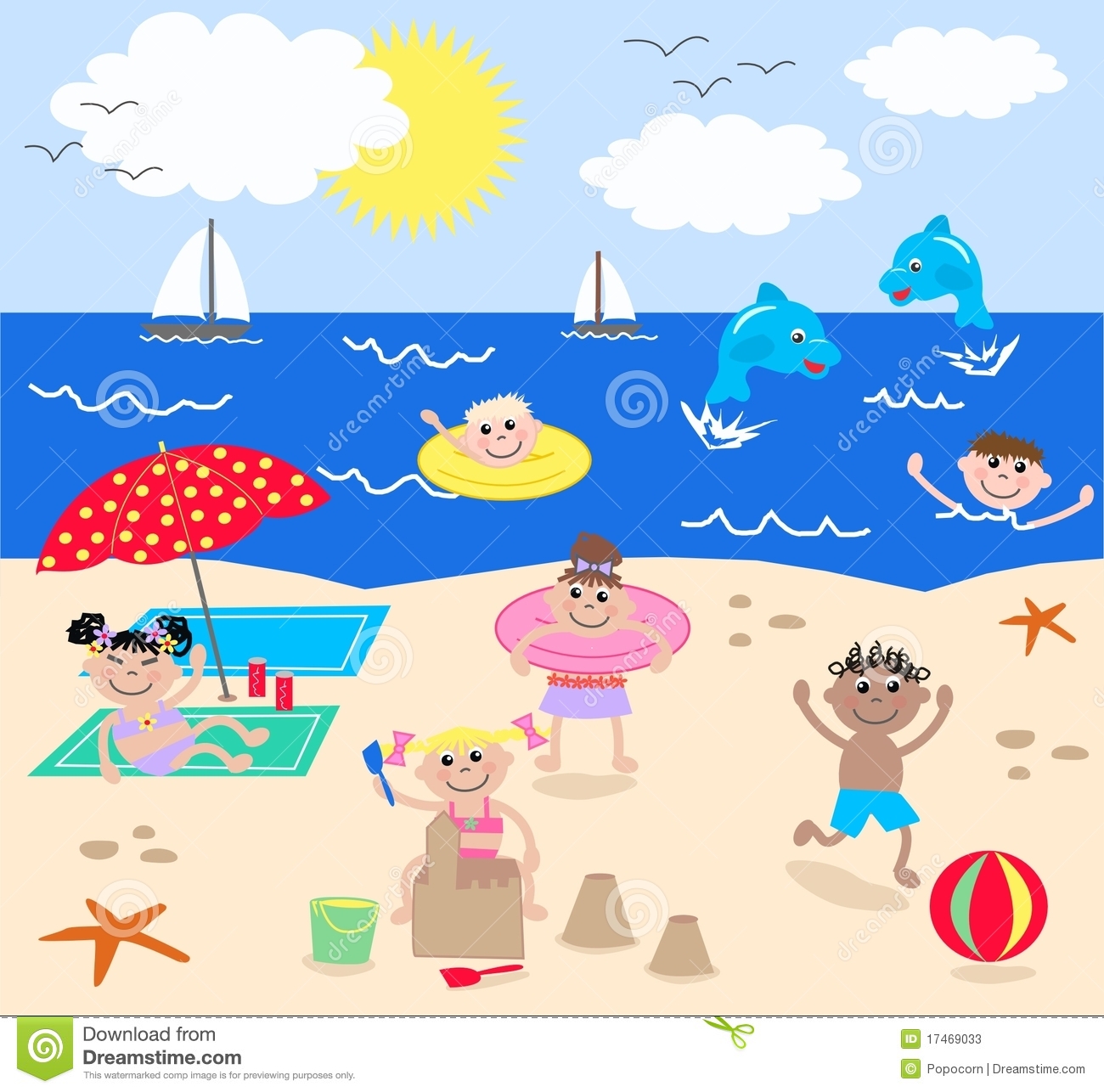 clipart on the beach - photo #6