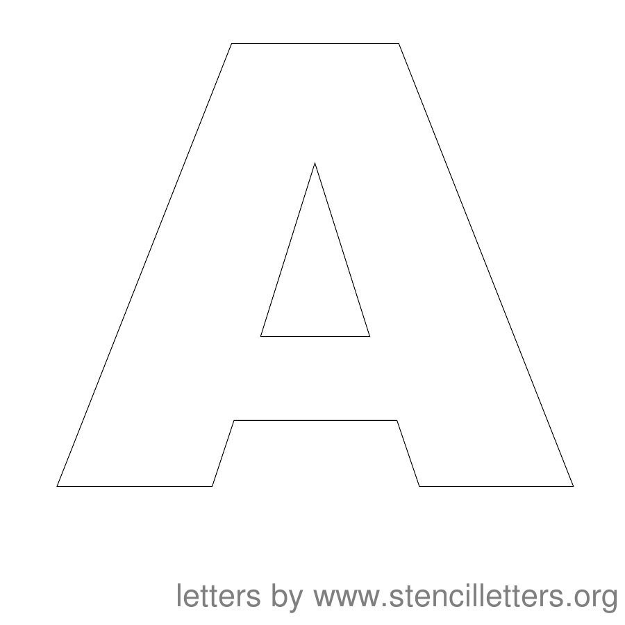 Letter Stencil Clipart Clipground