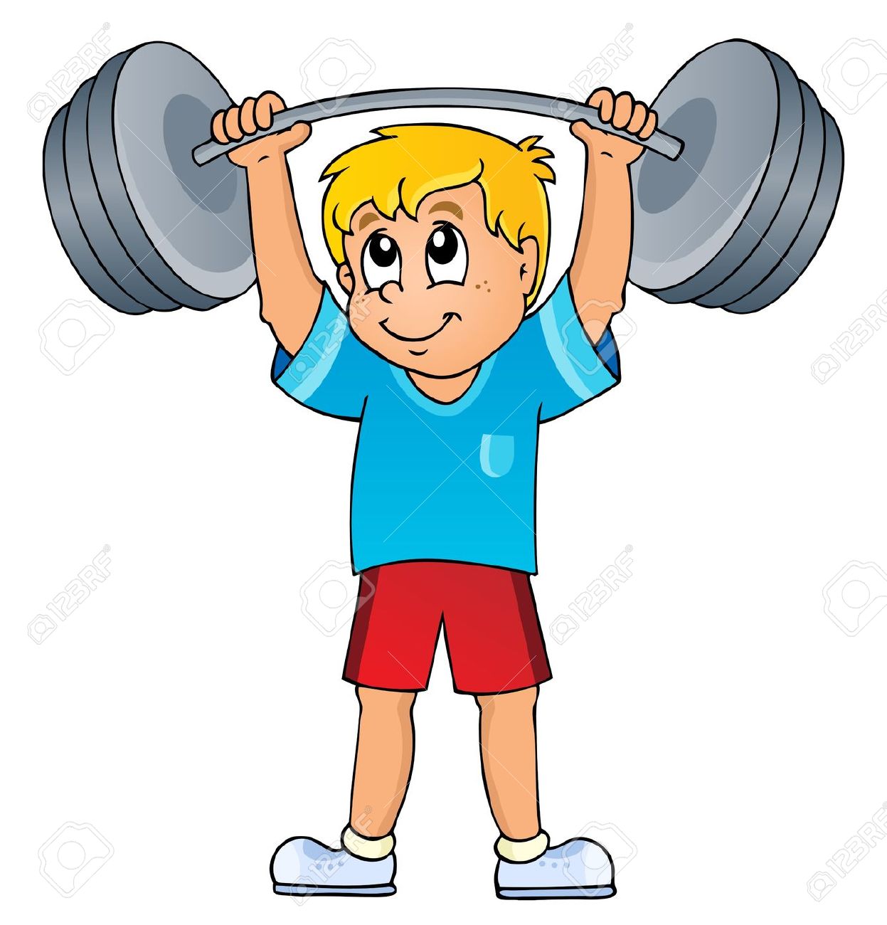 clipart man lifting weights - photo #13