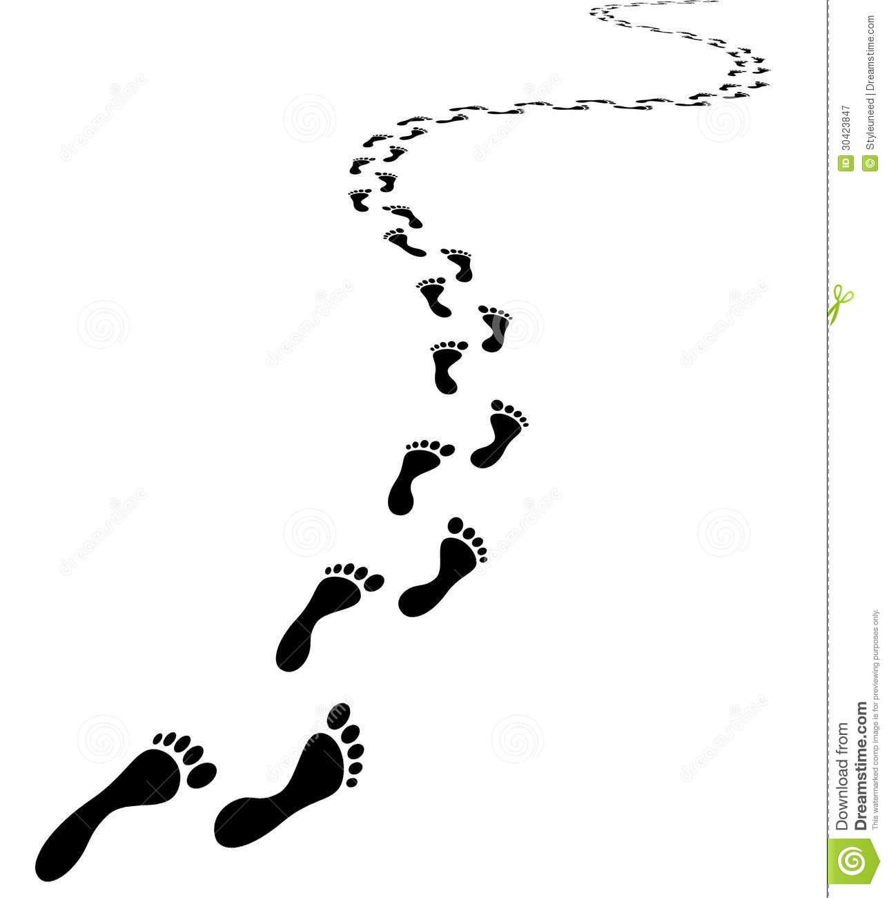 footprints clipart black and white - Clipground