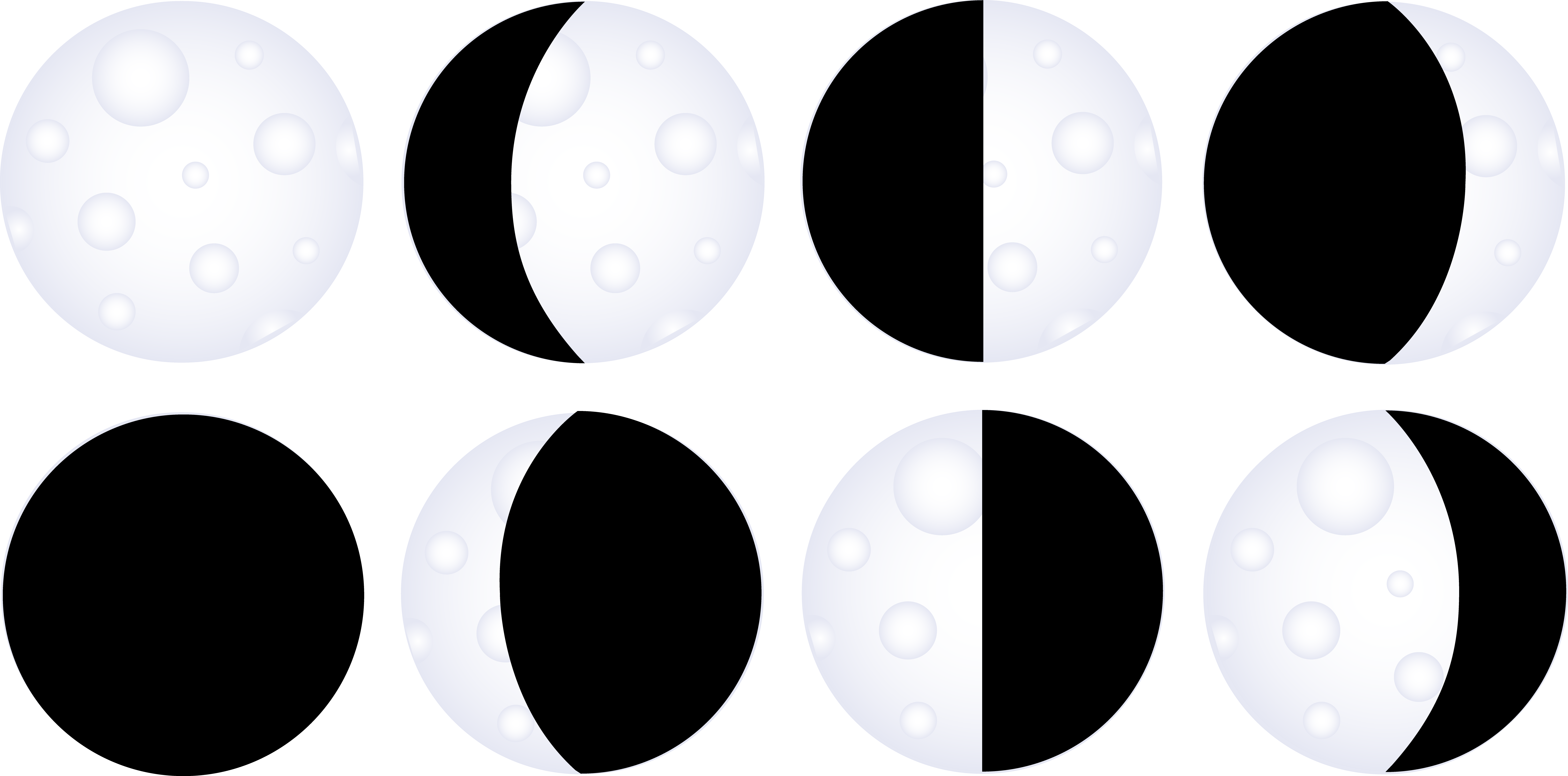 moon phases coloring pages