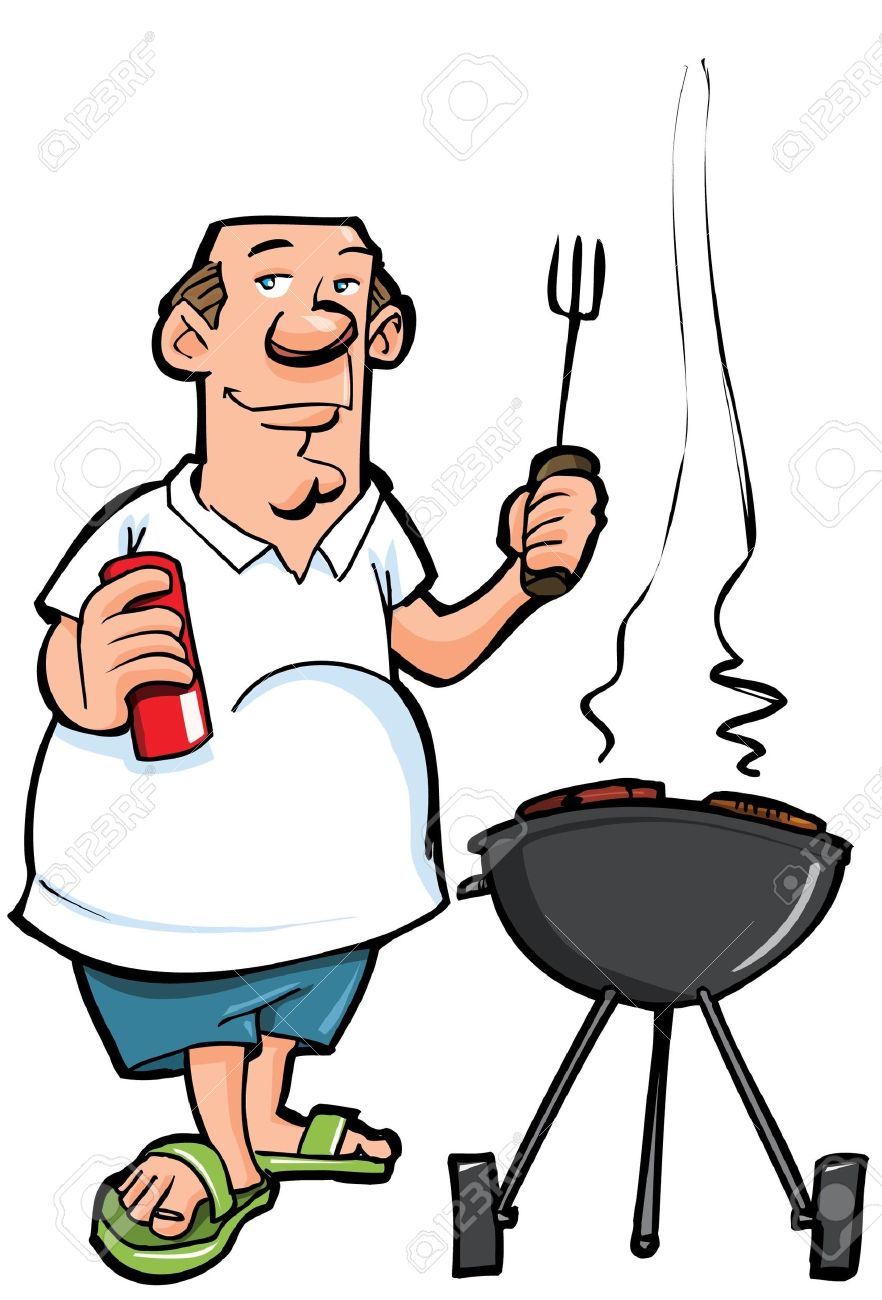 free clipart man grilling - photo #15