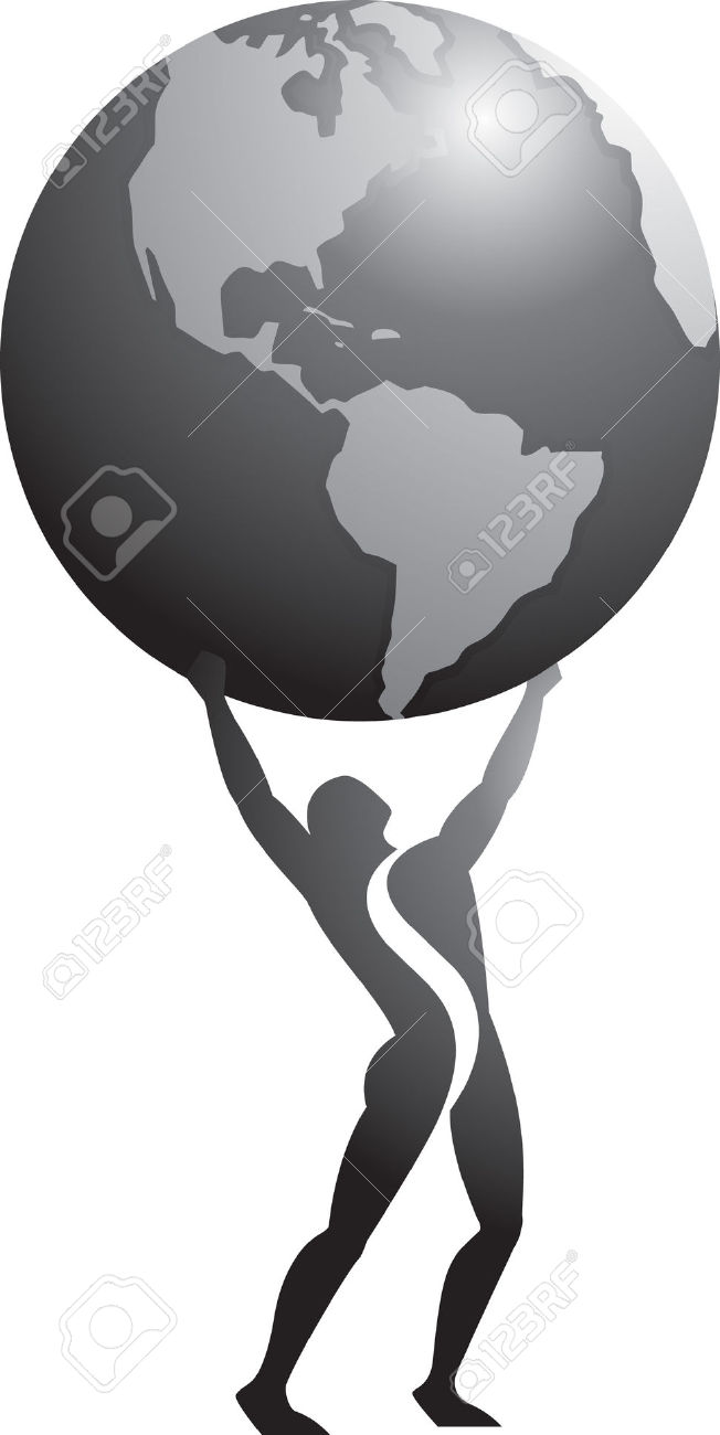 Man with globe clipart - Clipground