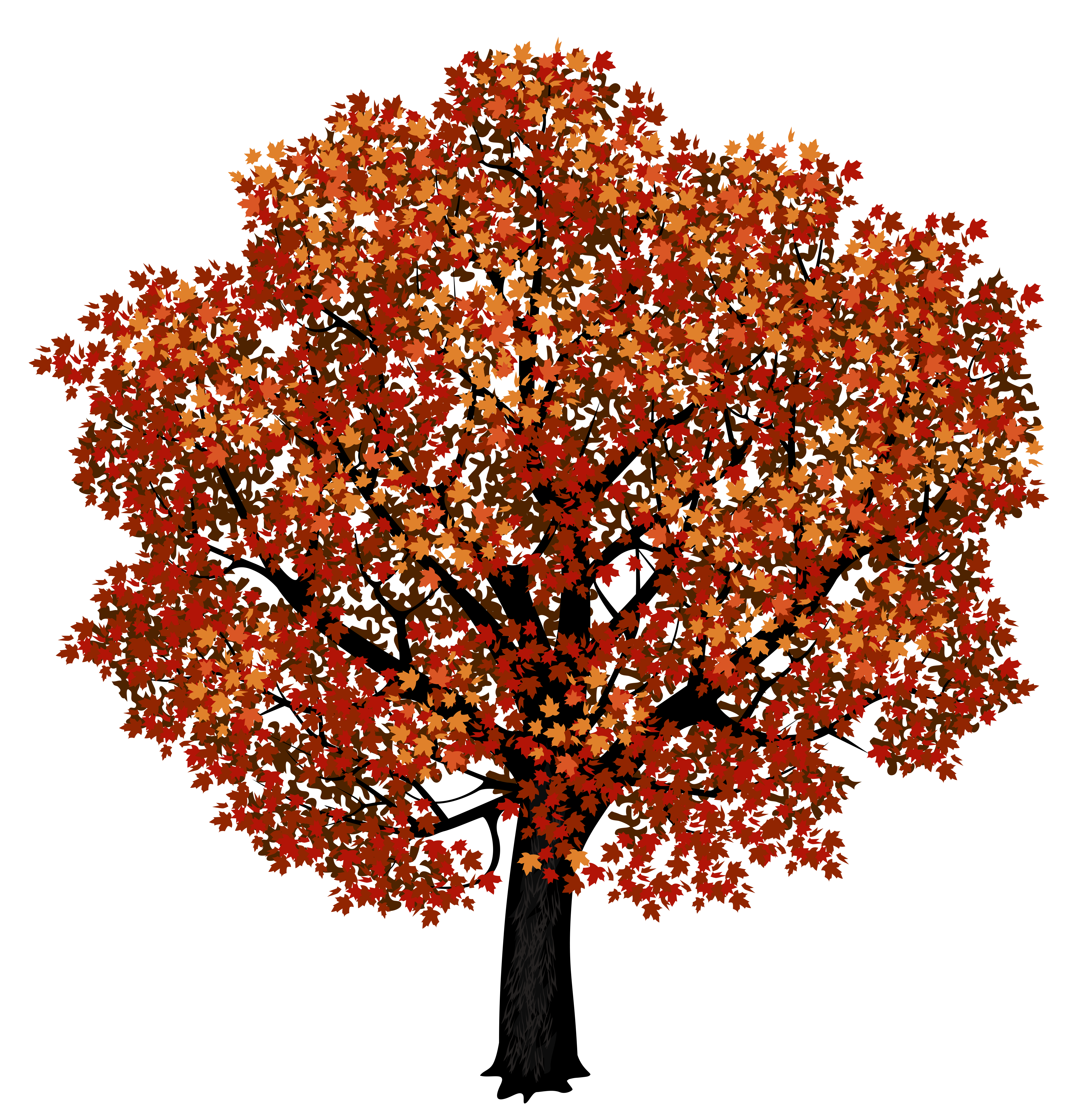 Orange maple tree clipart - Clipground