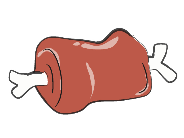 Pieces of meat clipart - Clipground