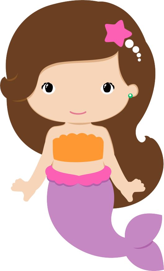 baby mermaid clipart free download to color - Clipground