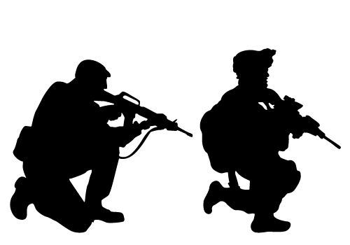 military silhouette clip art - photo #15