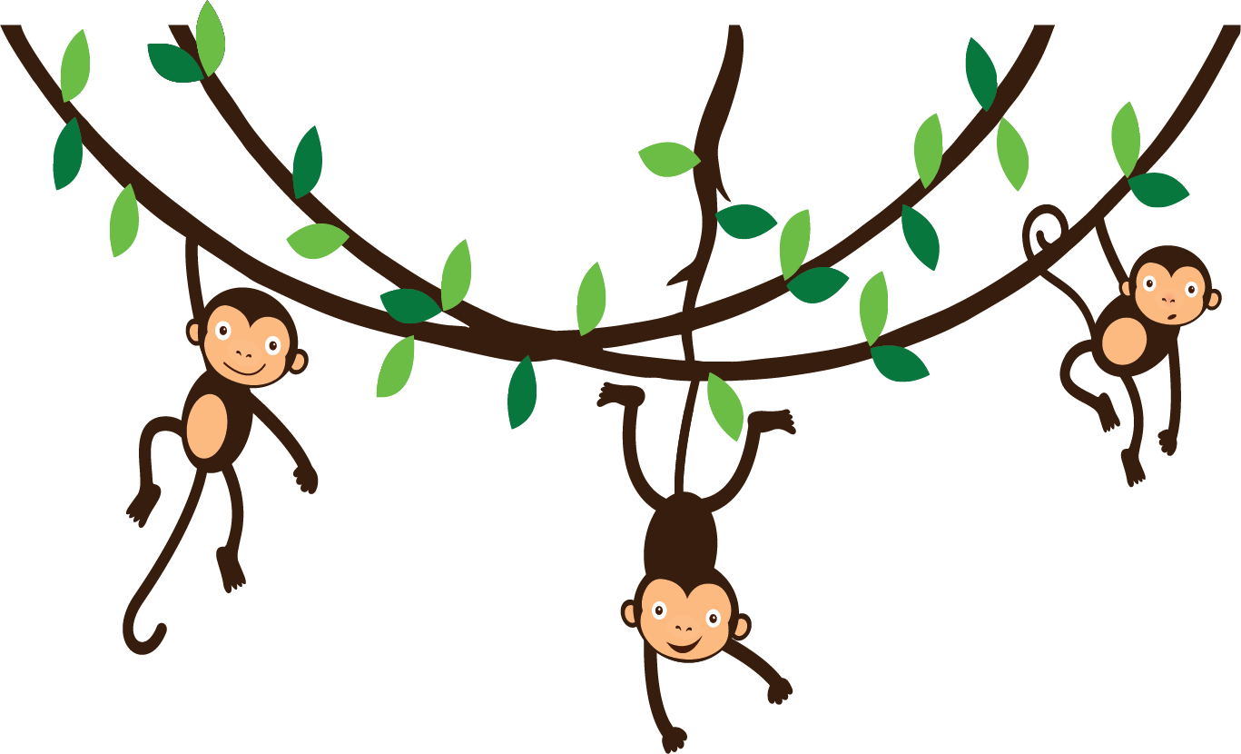 monkey hanging from tree clipart - Clipground