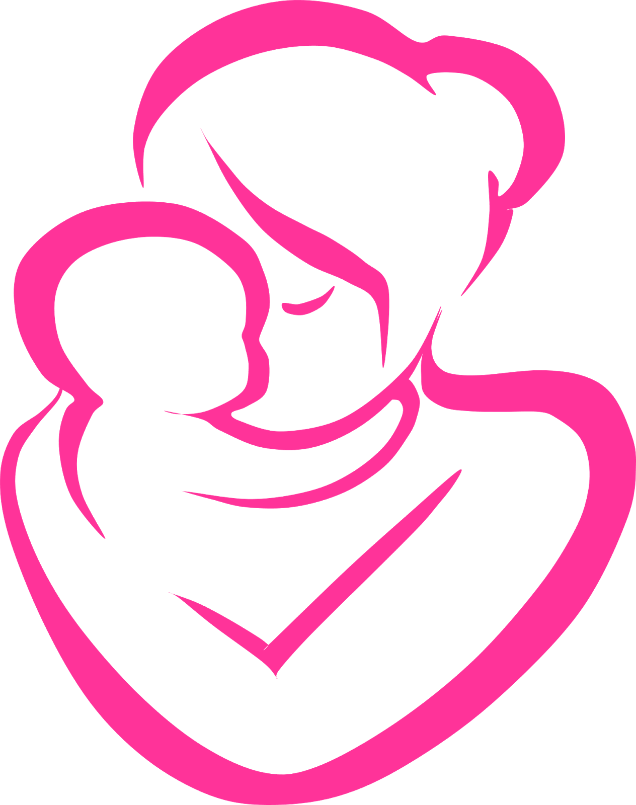 free clip art mother and child - photo #19