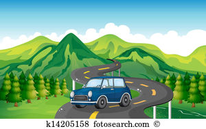 Mountain road clipart - Clipground