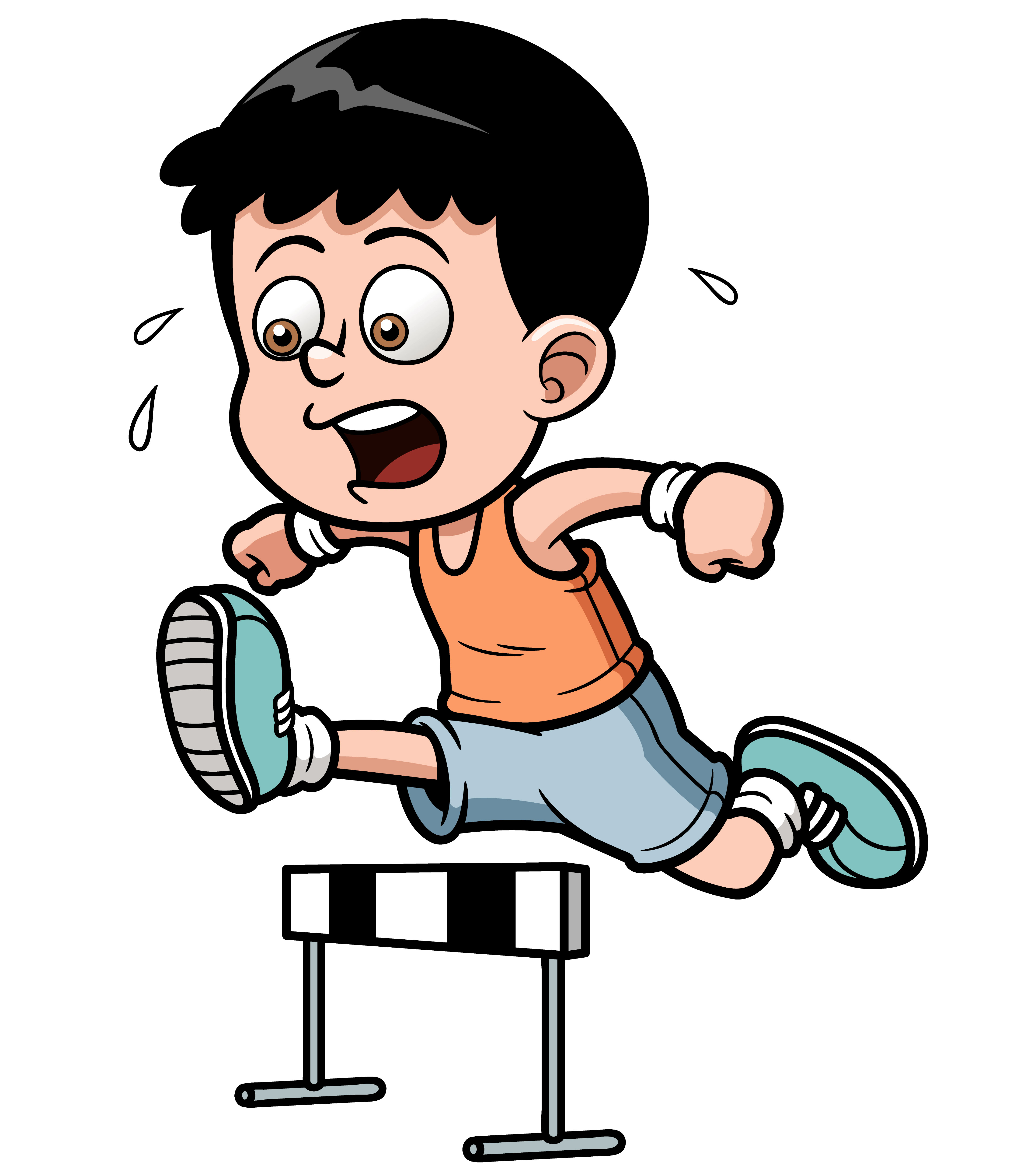 child running clip art