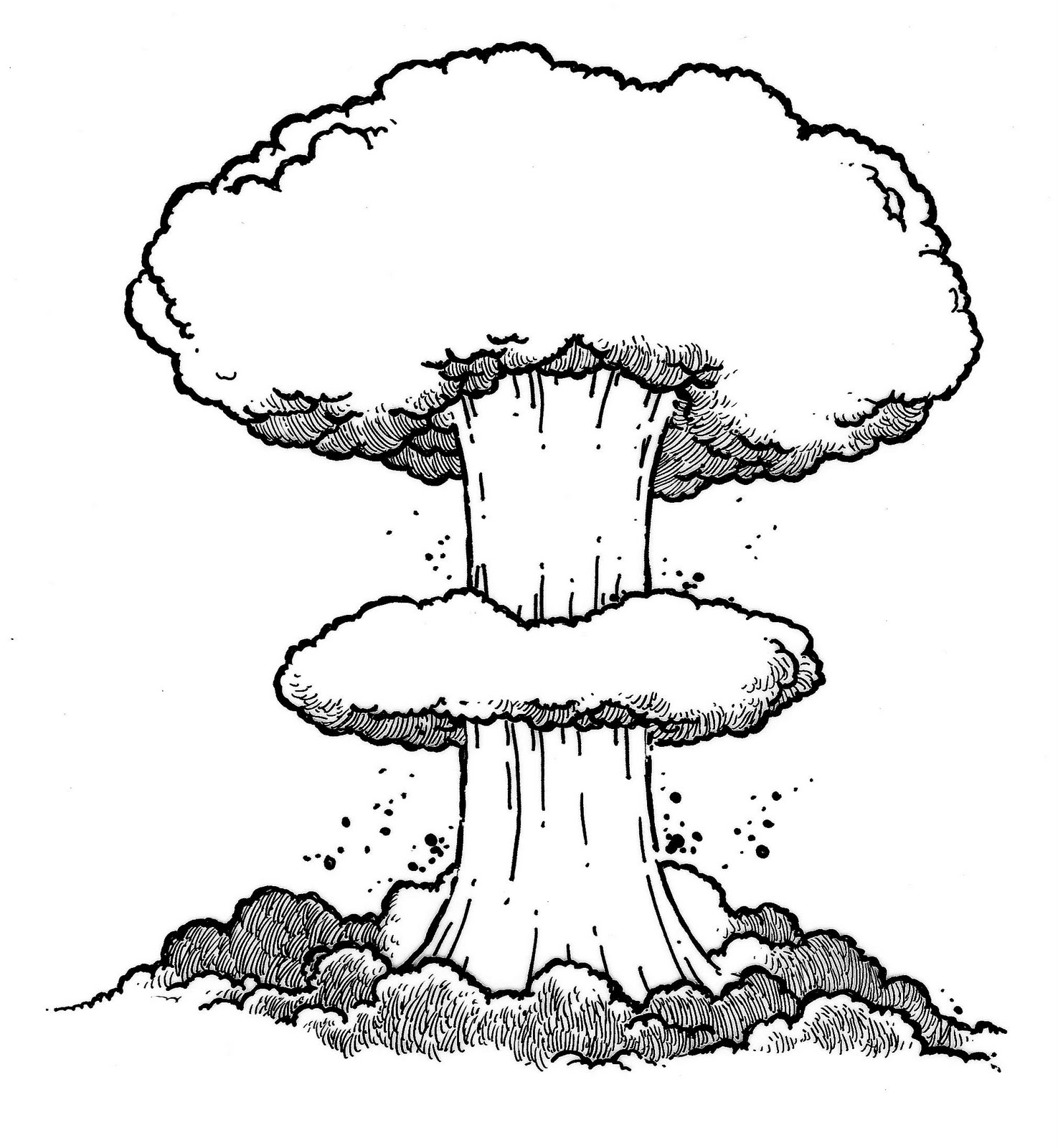 Mushroom cloud clipart - Clipground