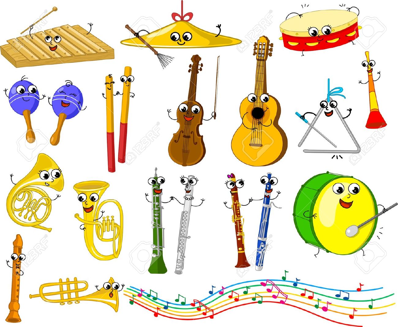musical instruments for kids clipart - Clipground