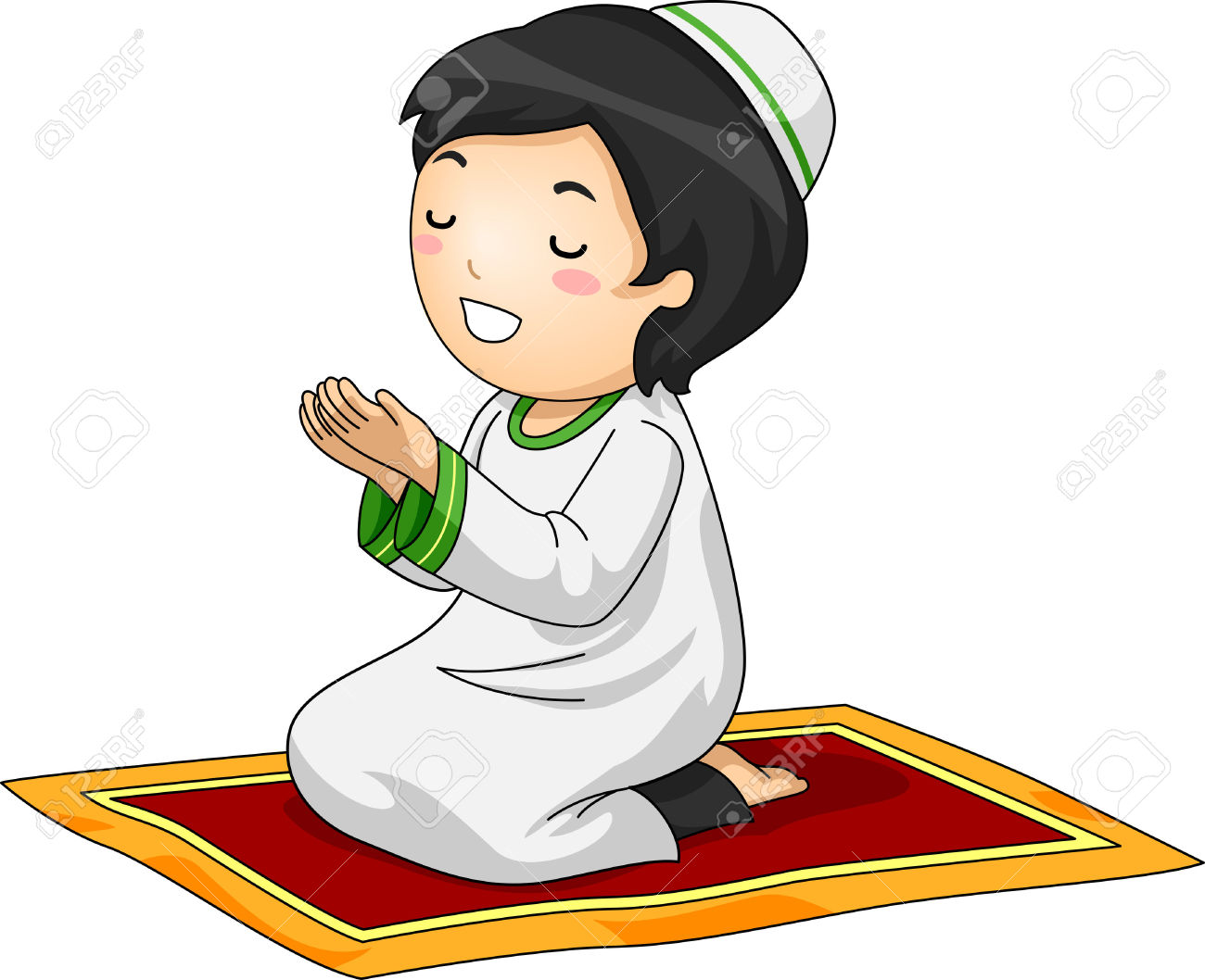 muslim praying clipart - Clipground