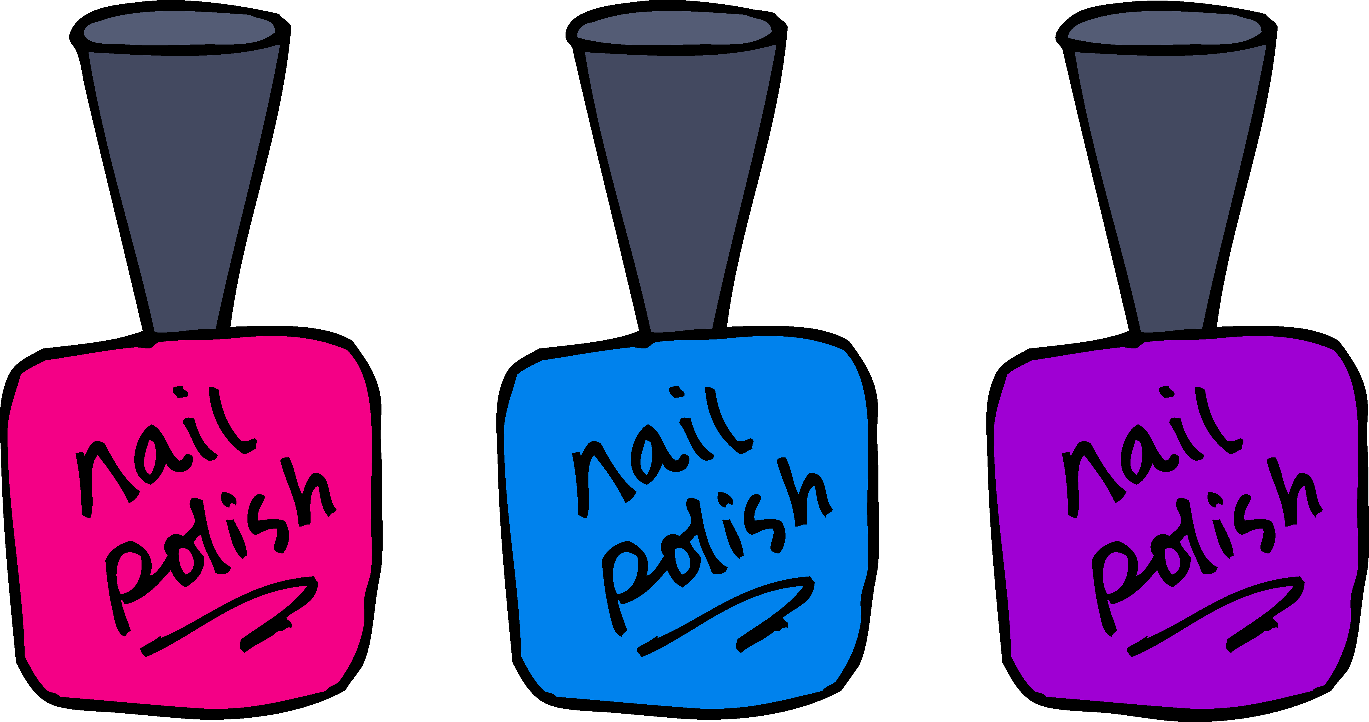 10. Nail polish bottle silhouette clip art transparent background - wide 2