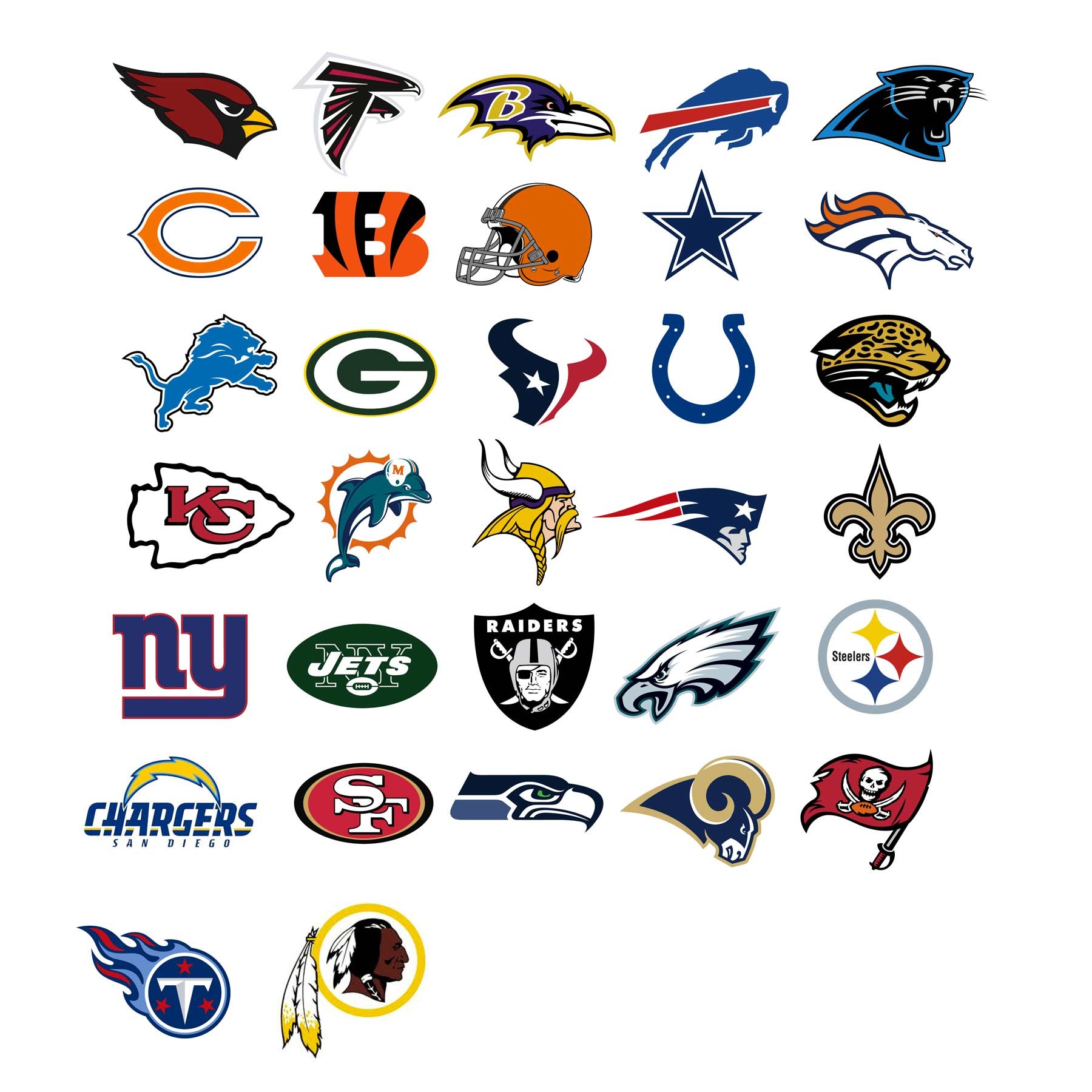 NFL Teams Clipart