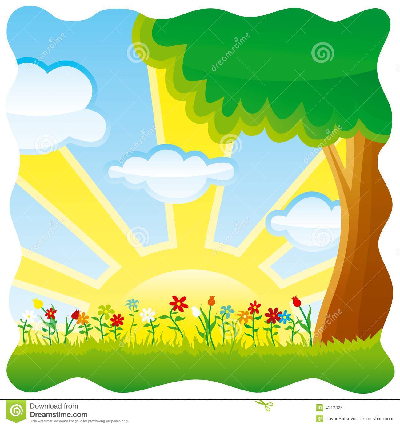 clip art of nature scenes - photo #1