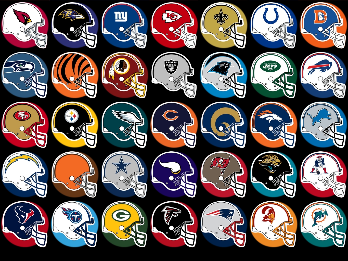nfl football team logos and names clipart silhouette - Clipground