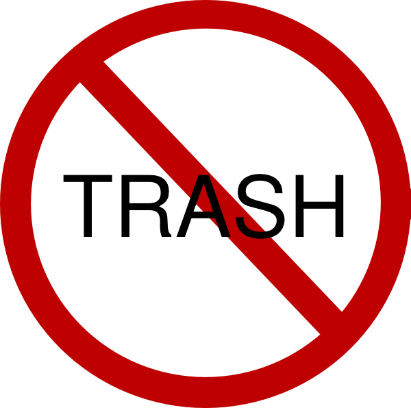 No Trash Clipart Clipground