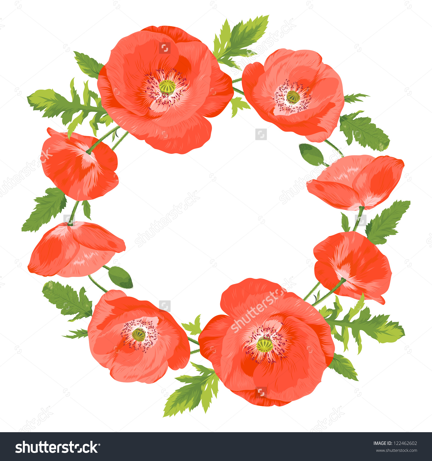 Orange poppy clipart - Clipground