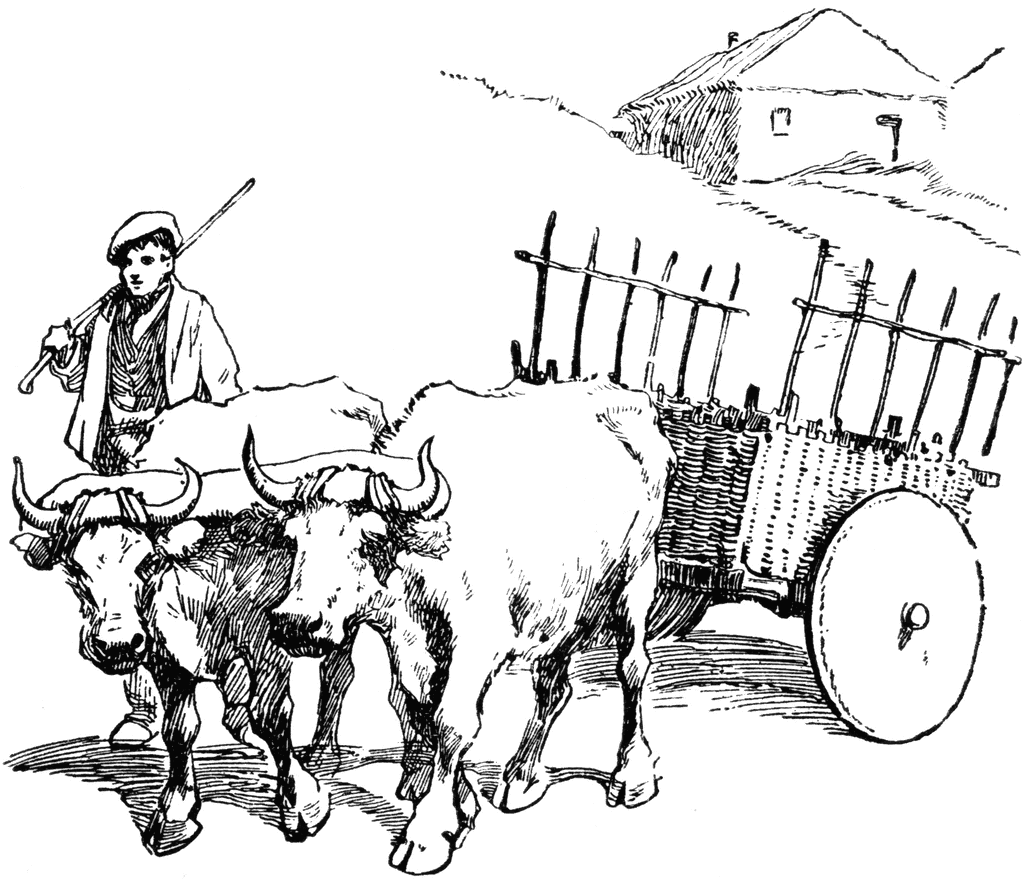 Ox cart clipart - Clipground