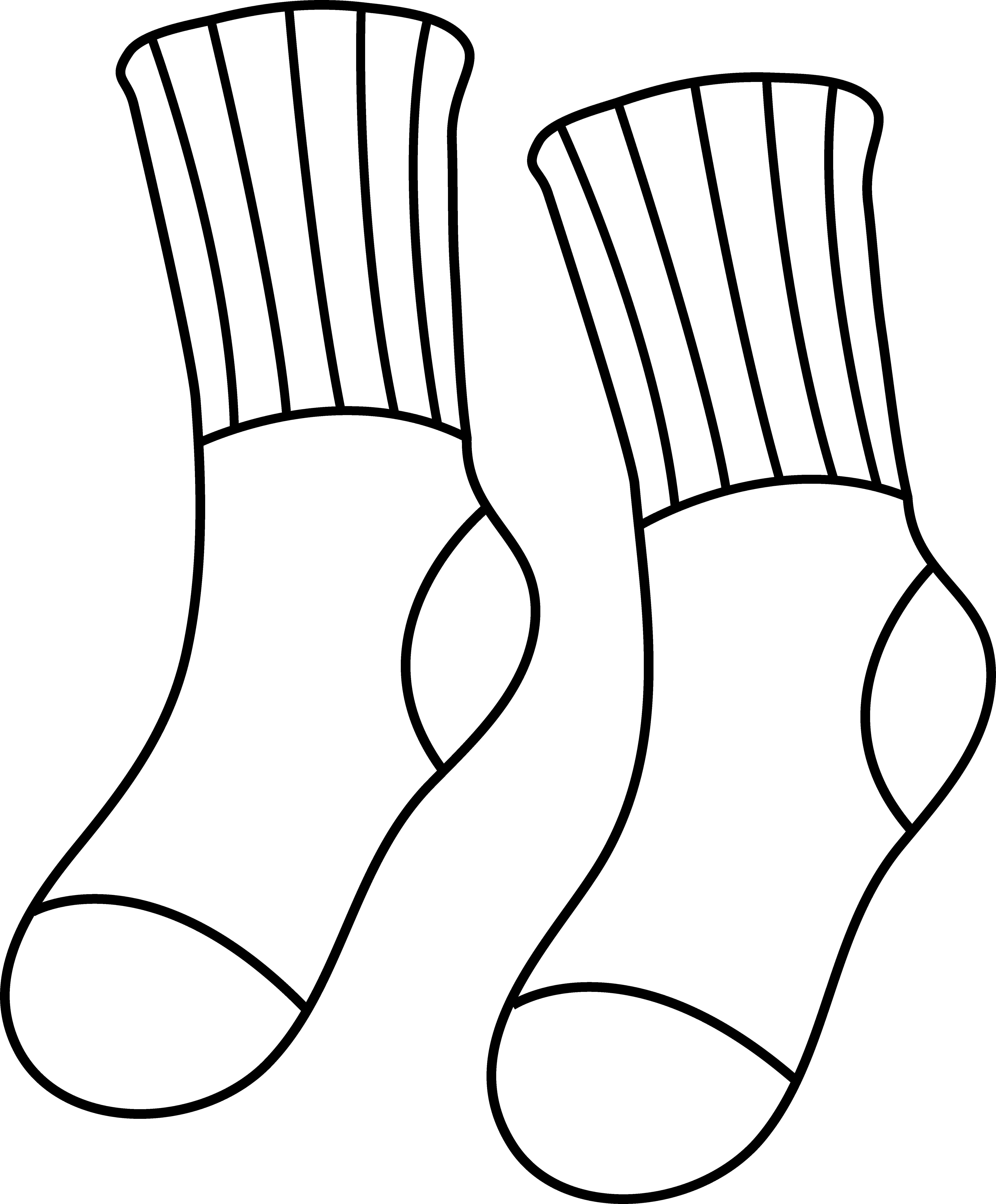 Sock Clipart Outline Clipground