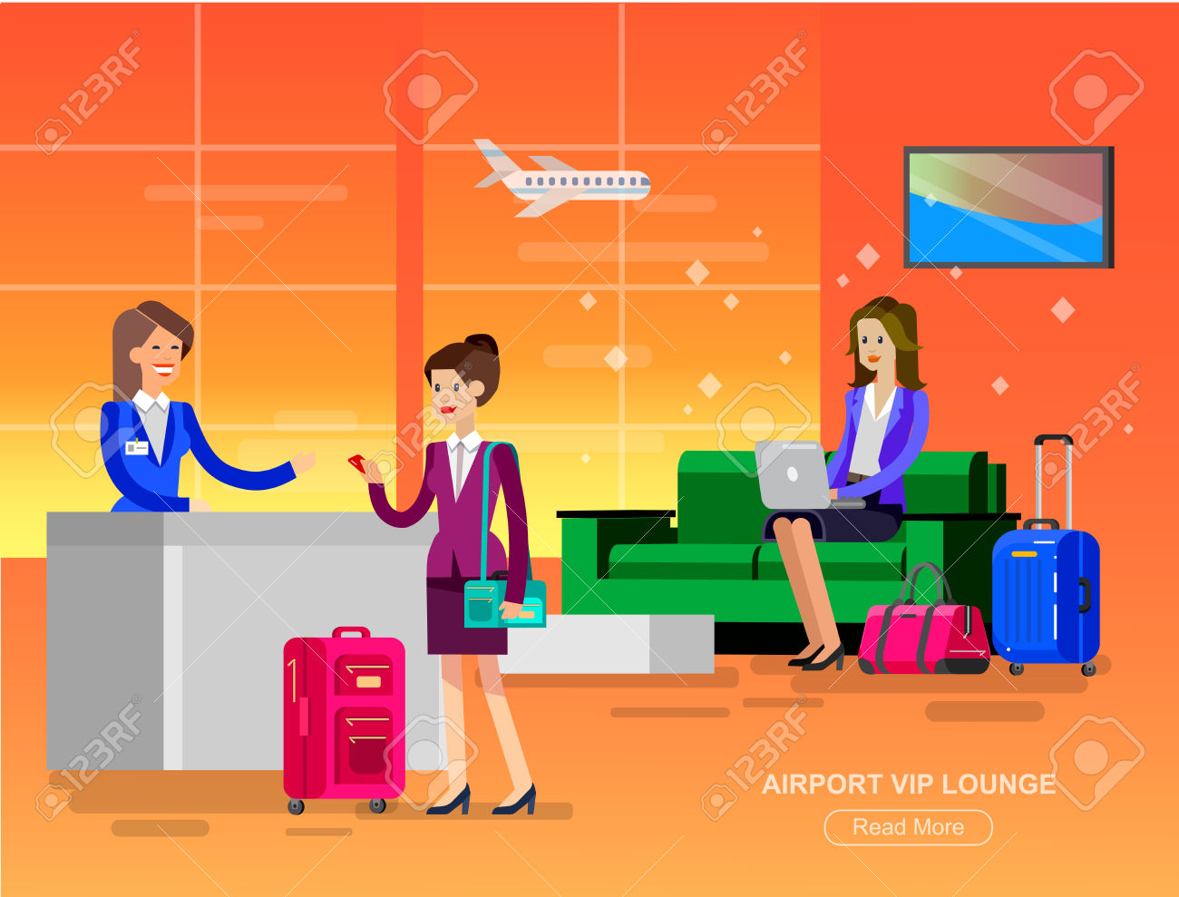 airport lounge clipart - photo #29