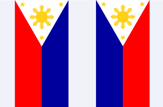 philippine flag hanging in a flag pole clipart - Clipground