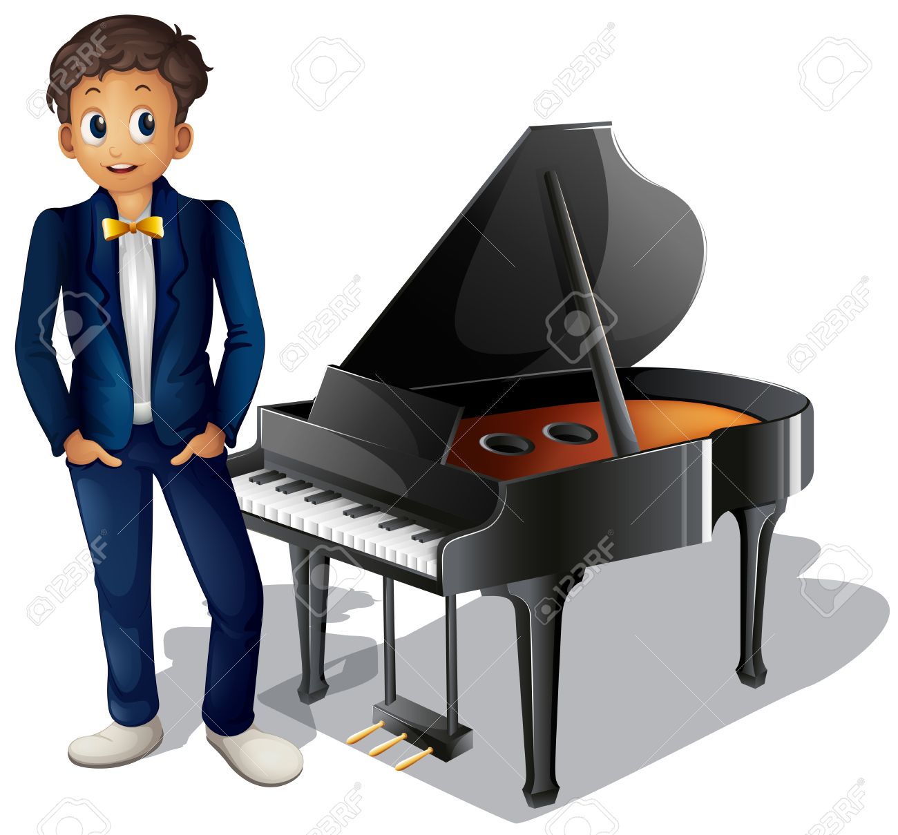 girl playing piano clipart - photo #23