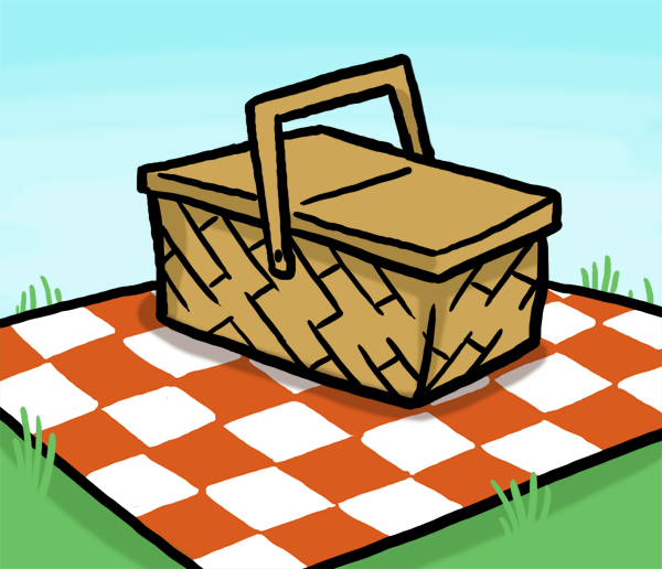 picnic at park table clipart - Clipground