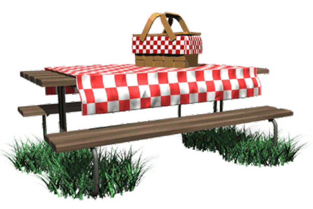 picnic at park table clipart - Clipground