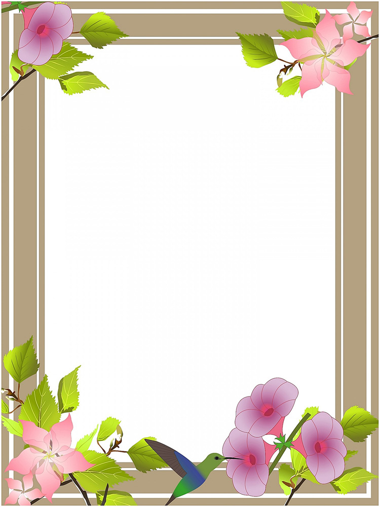 clipart flower borders and frames - Clipground