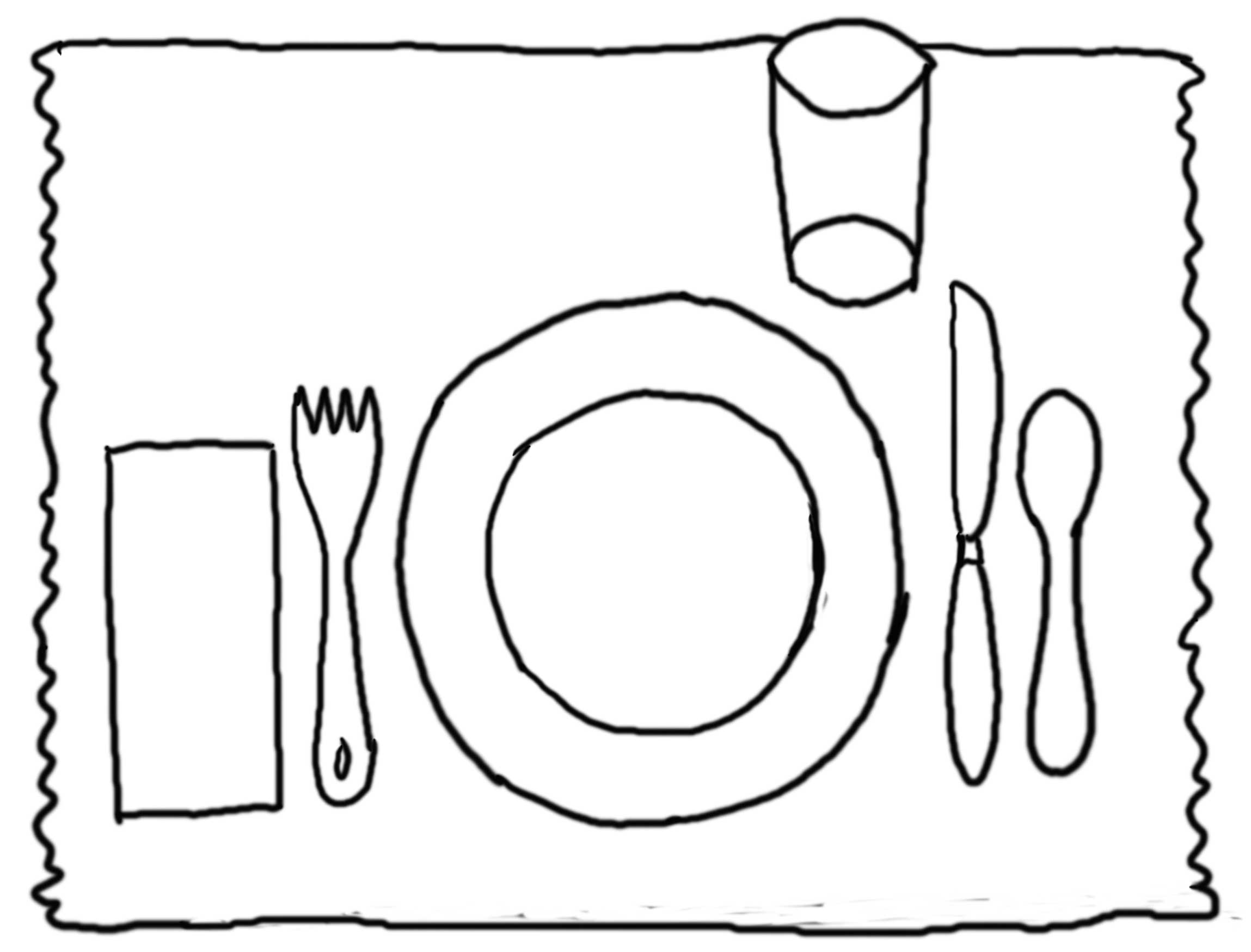 Placemat clipart - Clipground