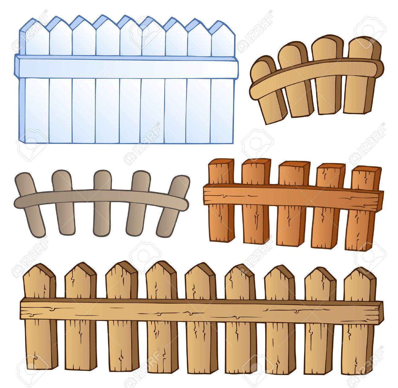 Plank fence clipart - Clipground