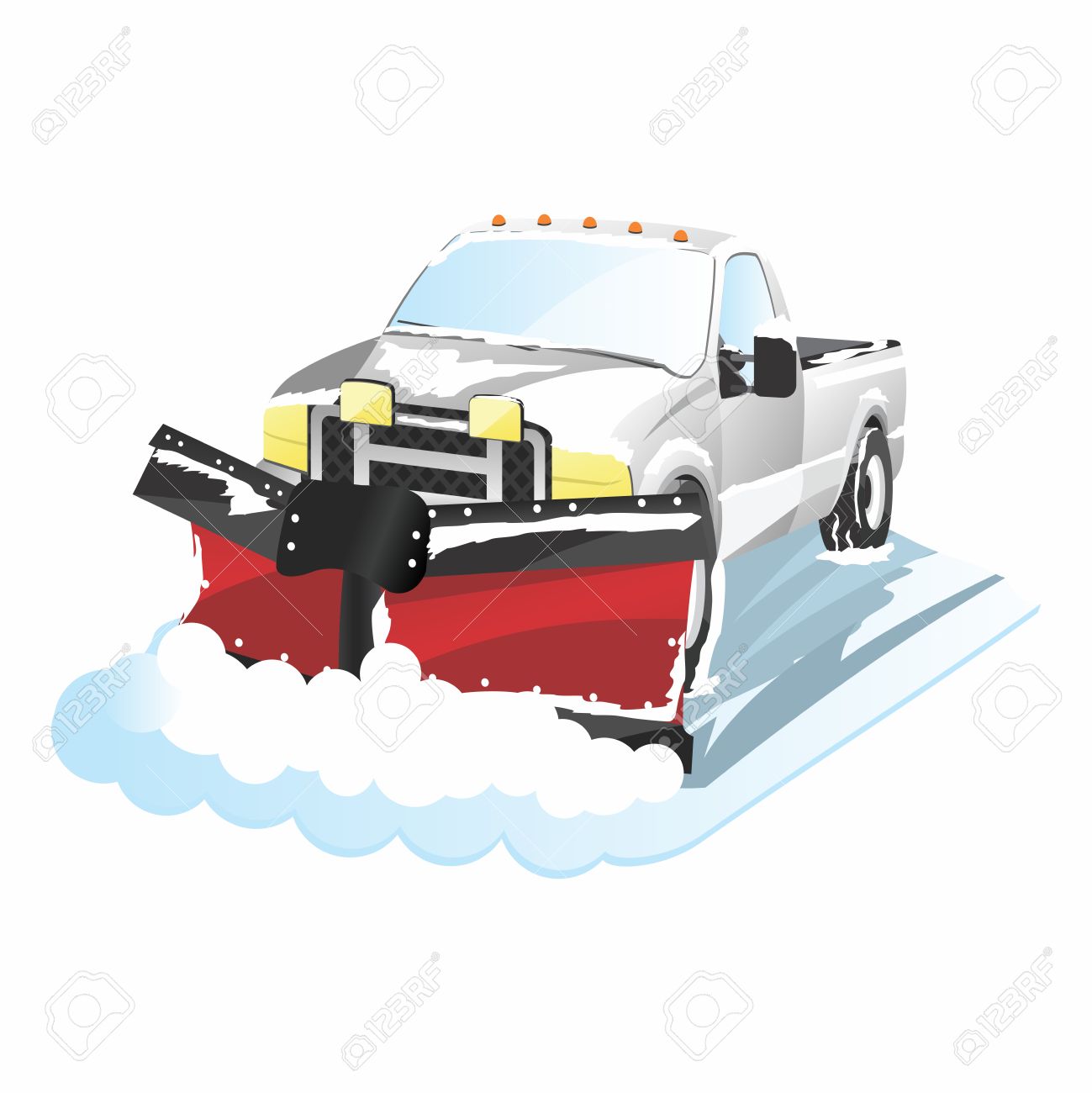 clip art snow plow truck free - photo #19