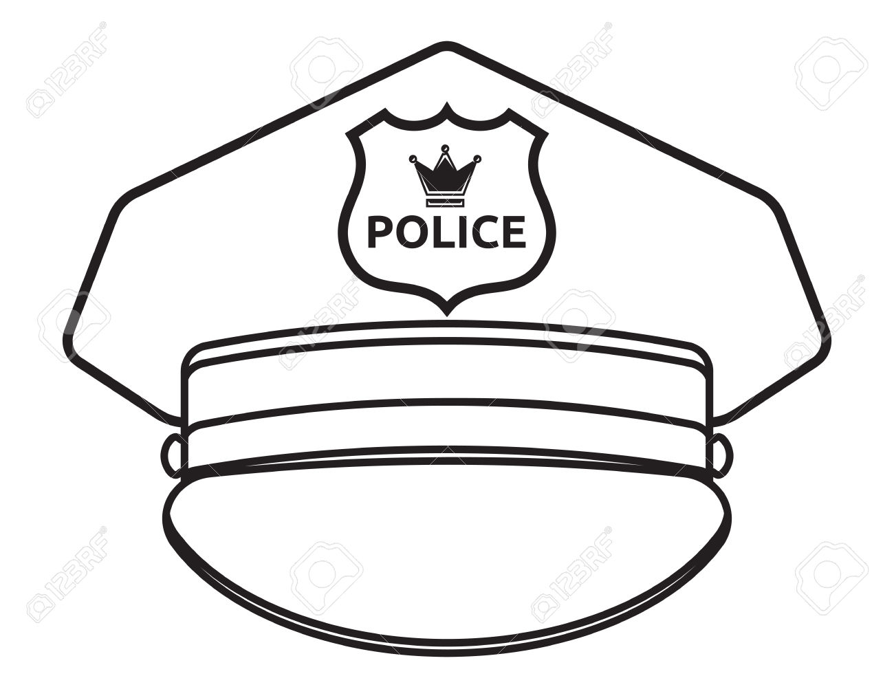 police hat clip art - photo #15